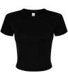 BL1010 1010 Bella Ladies Micro Rib Baby T-Shirt solid black blend colour image